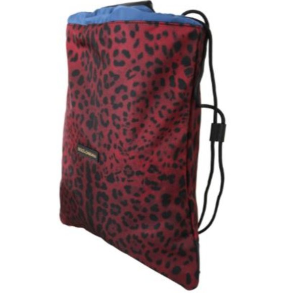 DOLCE & GABBANA  Red Leopard Adjustable Drawstring main image 4